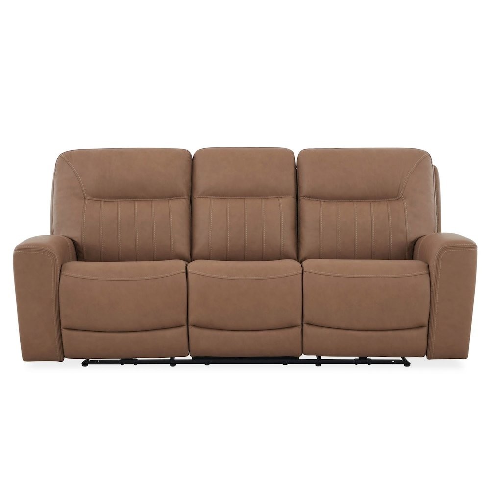 Bennett Power Recline Sofa with Charging Ports - Butternut Leather
