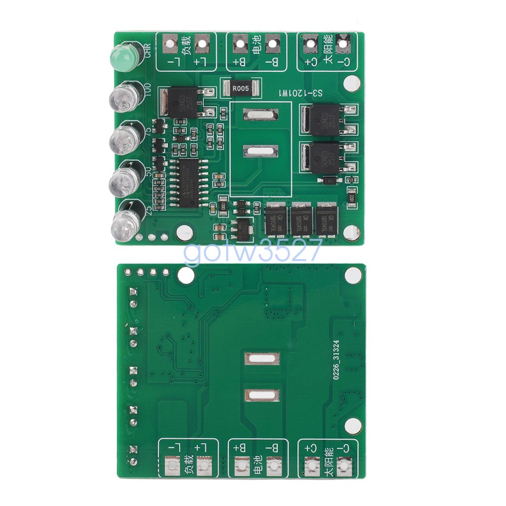 12V 12A MPPT Solar Charging Control Module Solar Charge Controller for Monitor