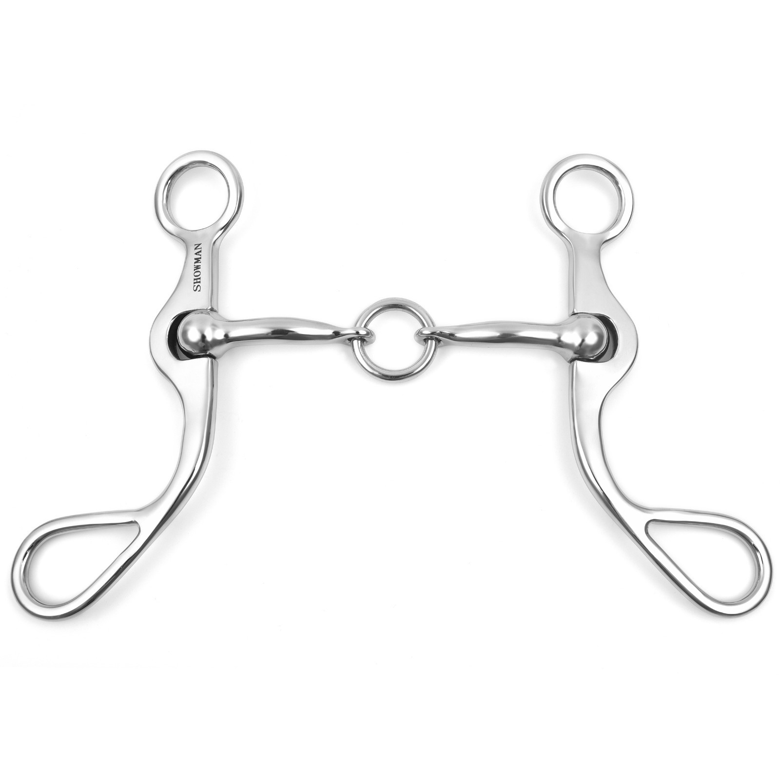 CRUVED SHANK BIT Showman SMOOTH LIFESAVER 5" Mouth 7" Shank