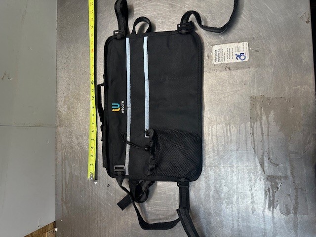 Large Wheelchair Side Bag , many compartments Water Resistant,  16x10   A4/7
