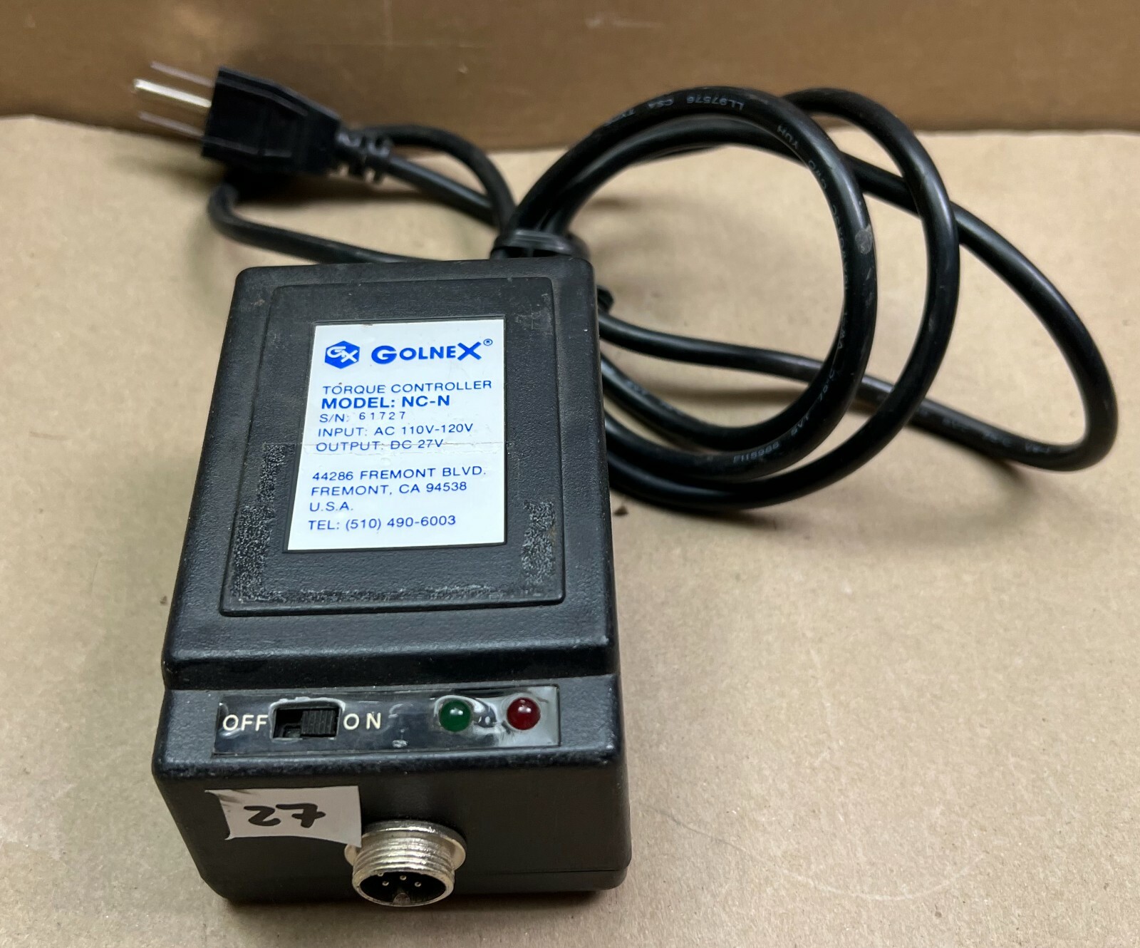 Golnex, model NC-N, torque controller