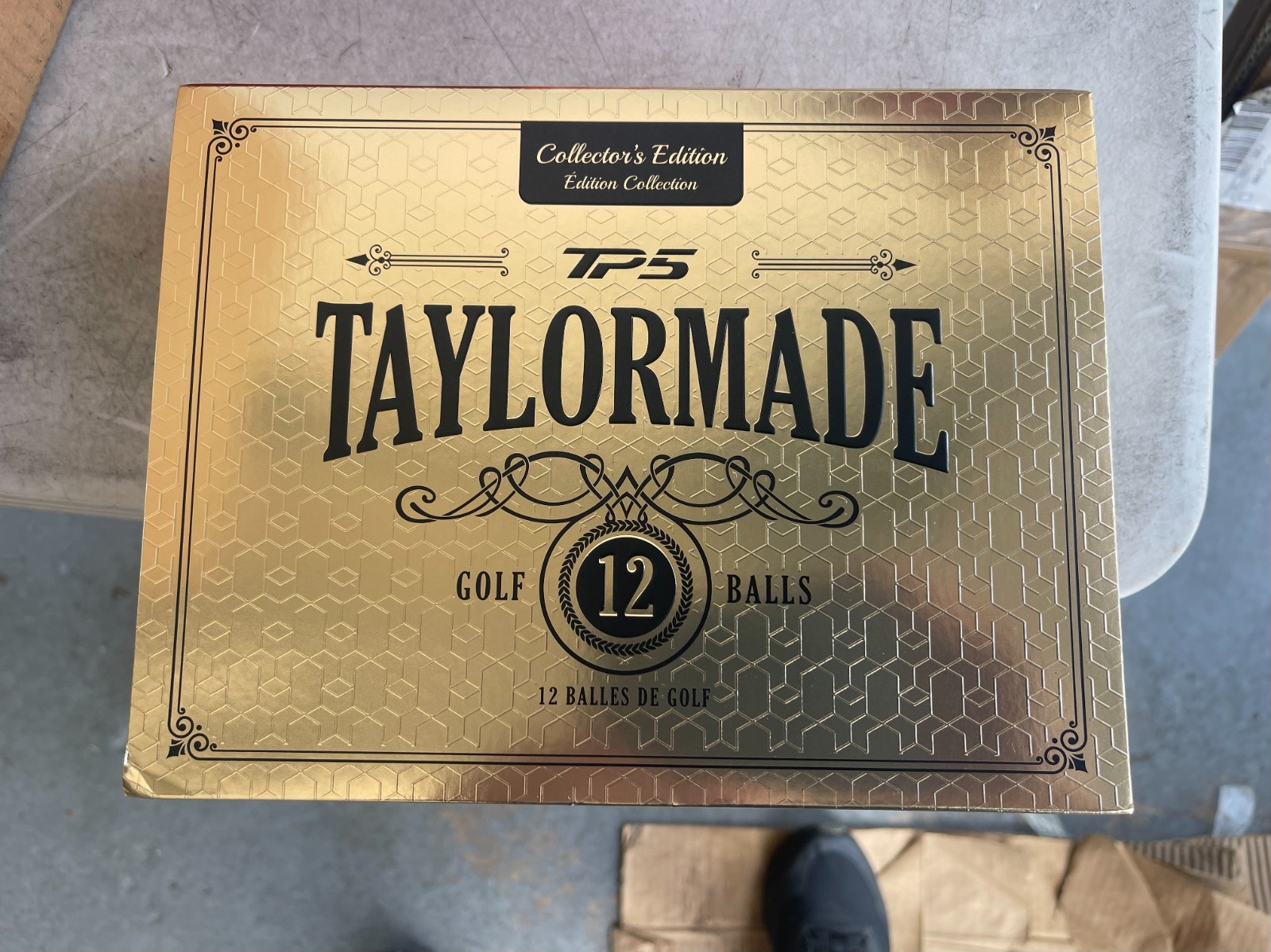 TaylorMade Genuine TP5 Collector's Edition 12 Golf Balls Golden Box New