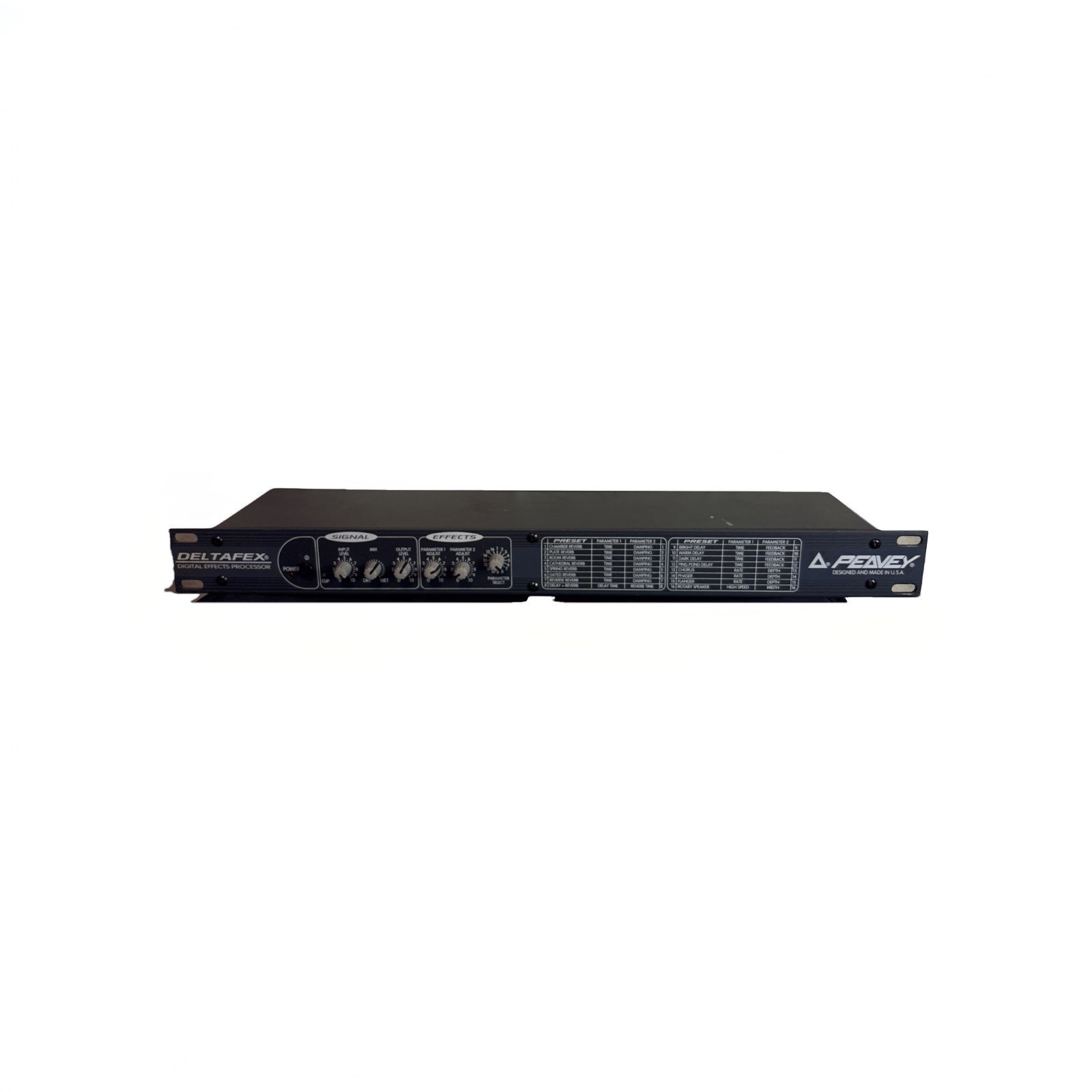 Peavey Dual DeltaFex Stereo Effects Rack Processor Delta-Fex DeltaFX FX U281906
