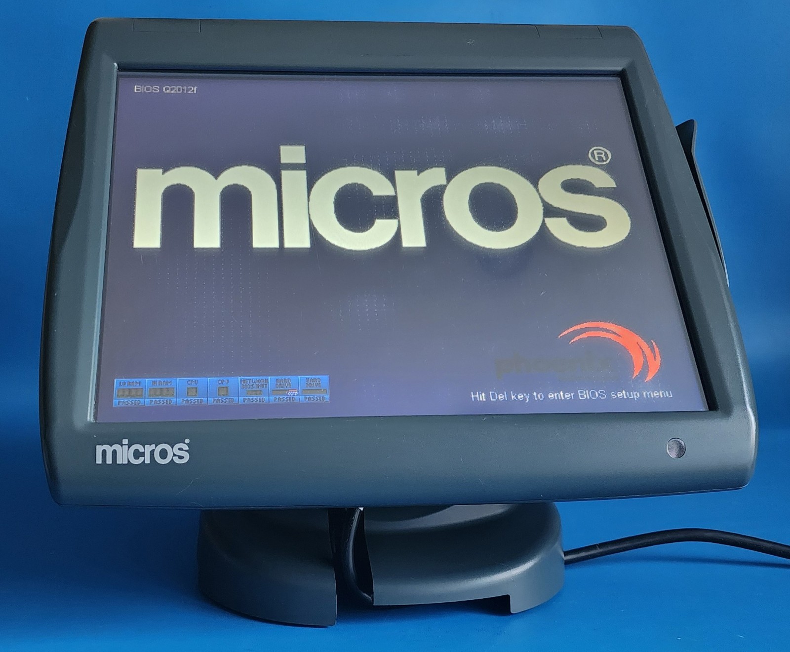 Micros Workstation 5A System Unit PN: 400814-101J - with Table Stand ORACLE POS