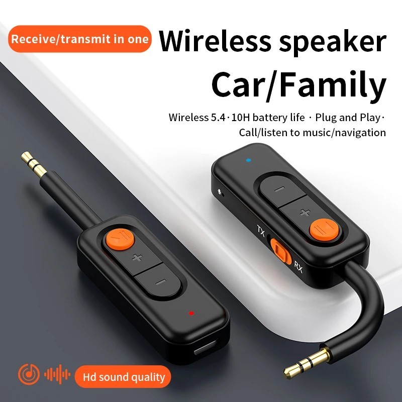 Bluetooth 5.4 Audio Transmitter Receiver 3.5MM AUX HD