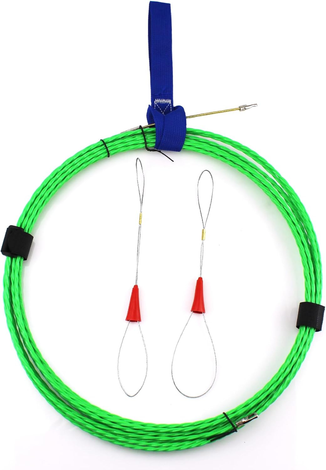 Fish Tape 32.8FT/10M Wire Puller Kit 4.5Mm Cable Puller Kit, Green | PET Electri