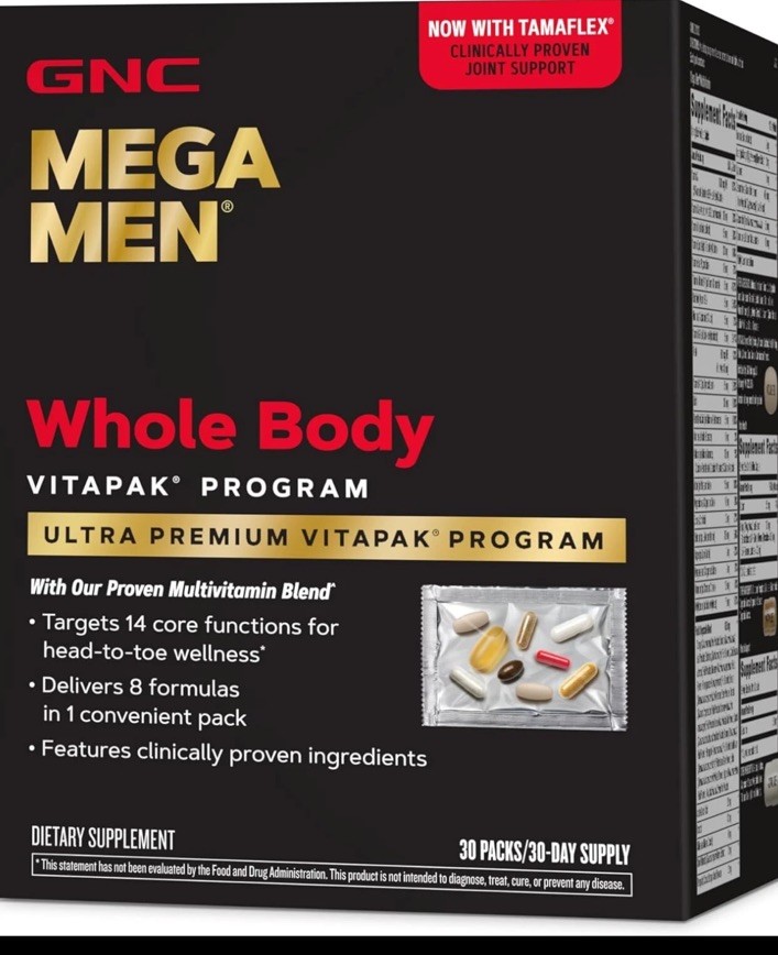 GNC Mega Men Whole Body pack Supports Wellness and Performance 30pk