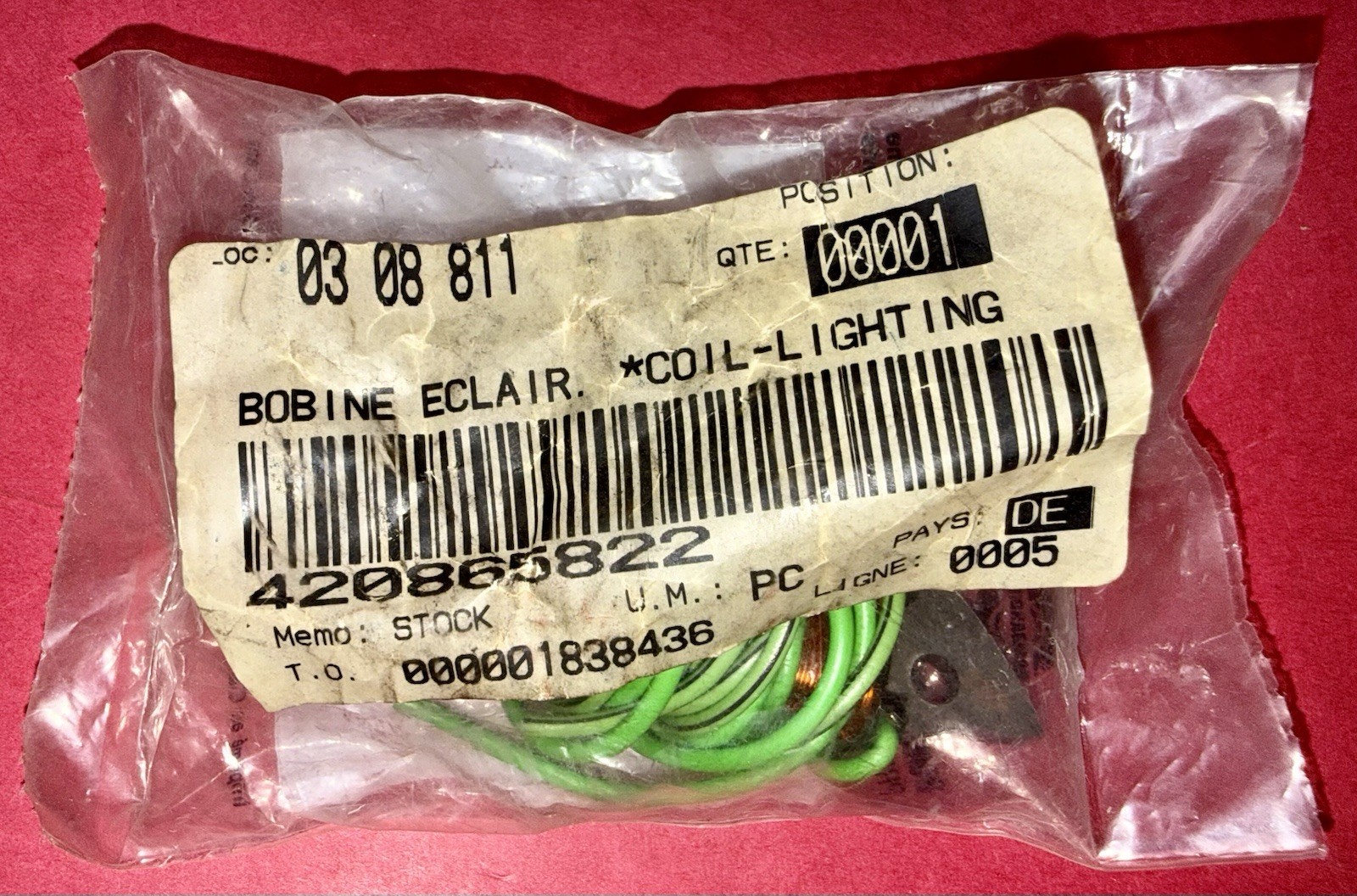 BRP OEM Discontinued SkiDoo lighting coil 420865822 new