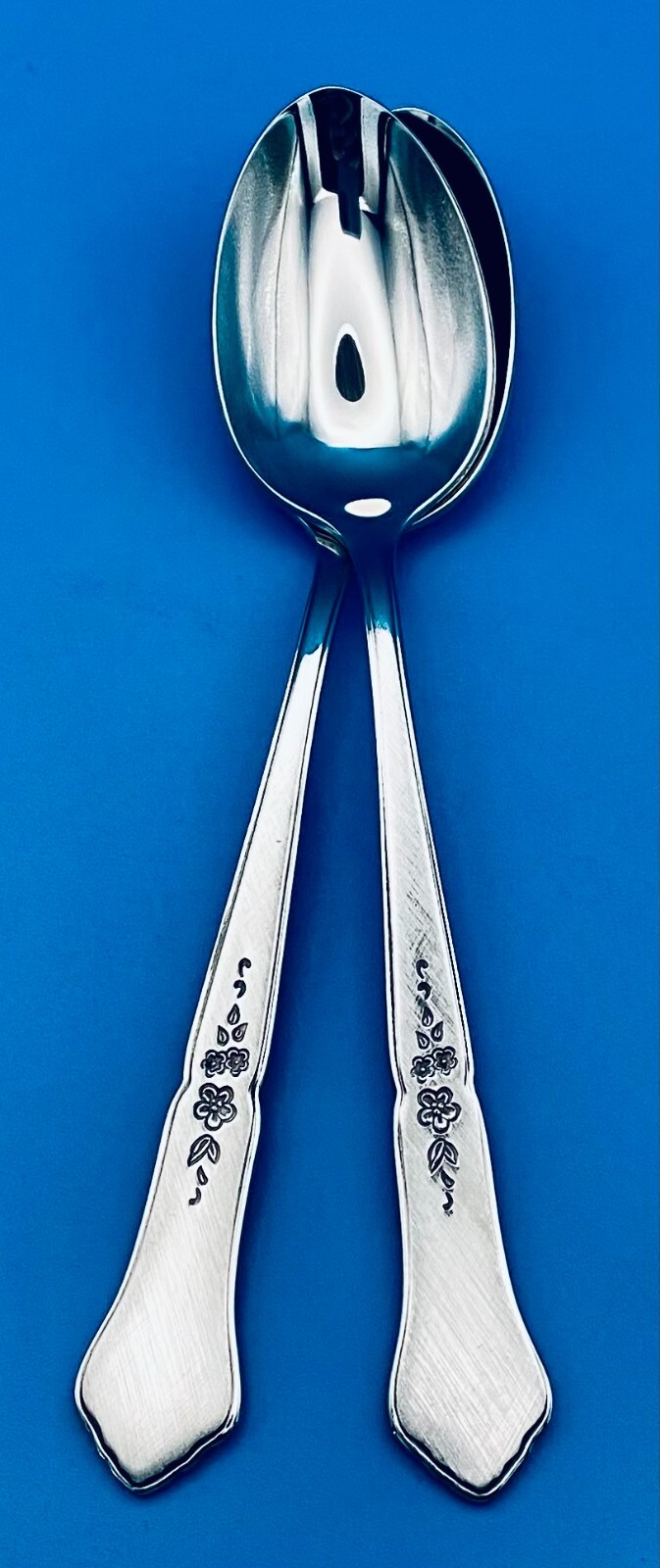 2 TWO MINT Oneida ASHMORE Teaspoons 6 1/8" Stainless Flatware Burnished
