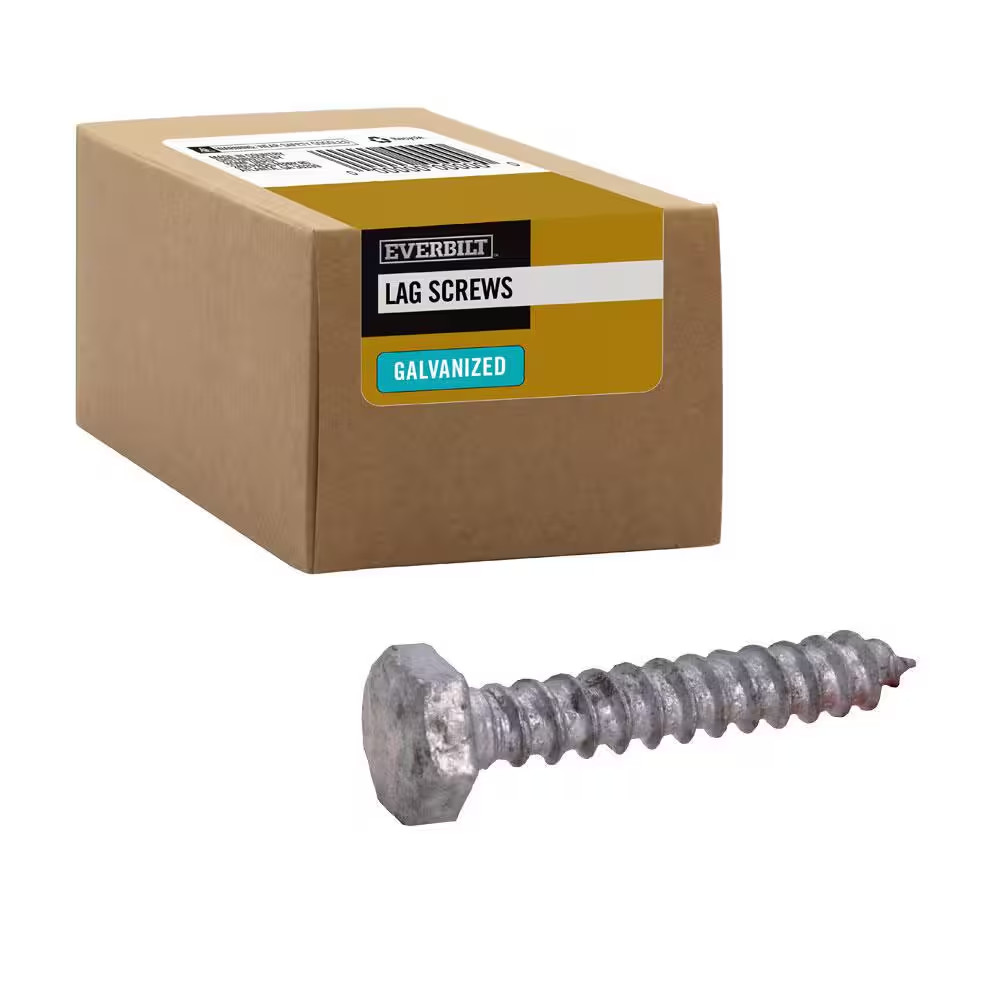 1/4 In. X 1-1/2 In. Hex Galvanized Lag Screw (25-Pack)
