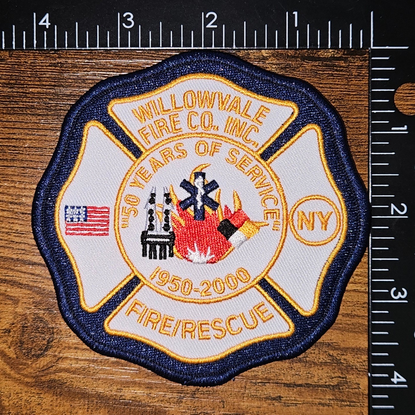 Willowvale New York Fire Co Inc Fire & Rescue Fire Fighting Patch