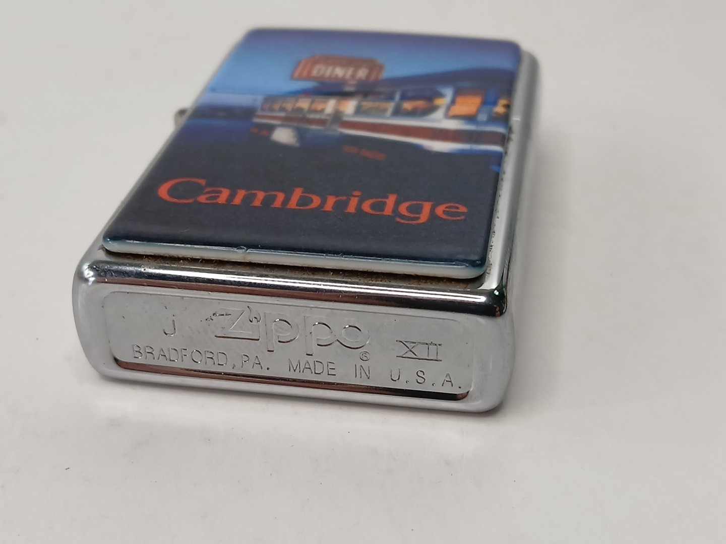 1996 Cambridge Diner Zippo Lighter -97 Unfired Insert