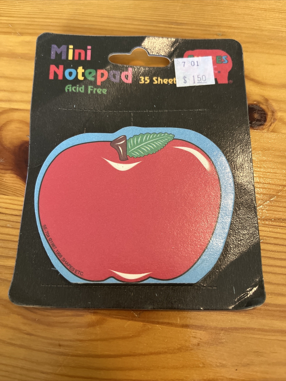 Vintage Mini Notepad Shapes ETC. Mac. Apple 1999  35 Sheets Classroom Teaching