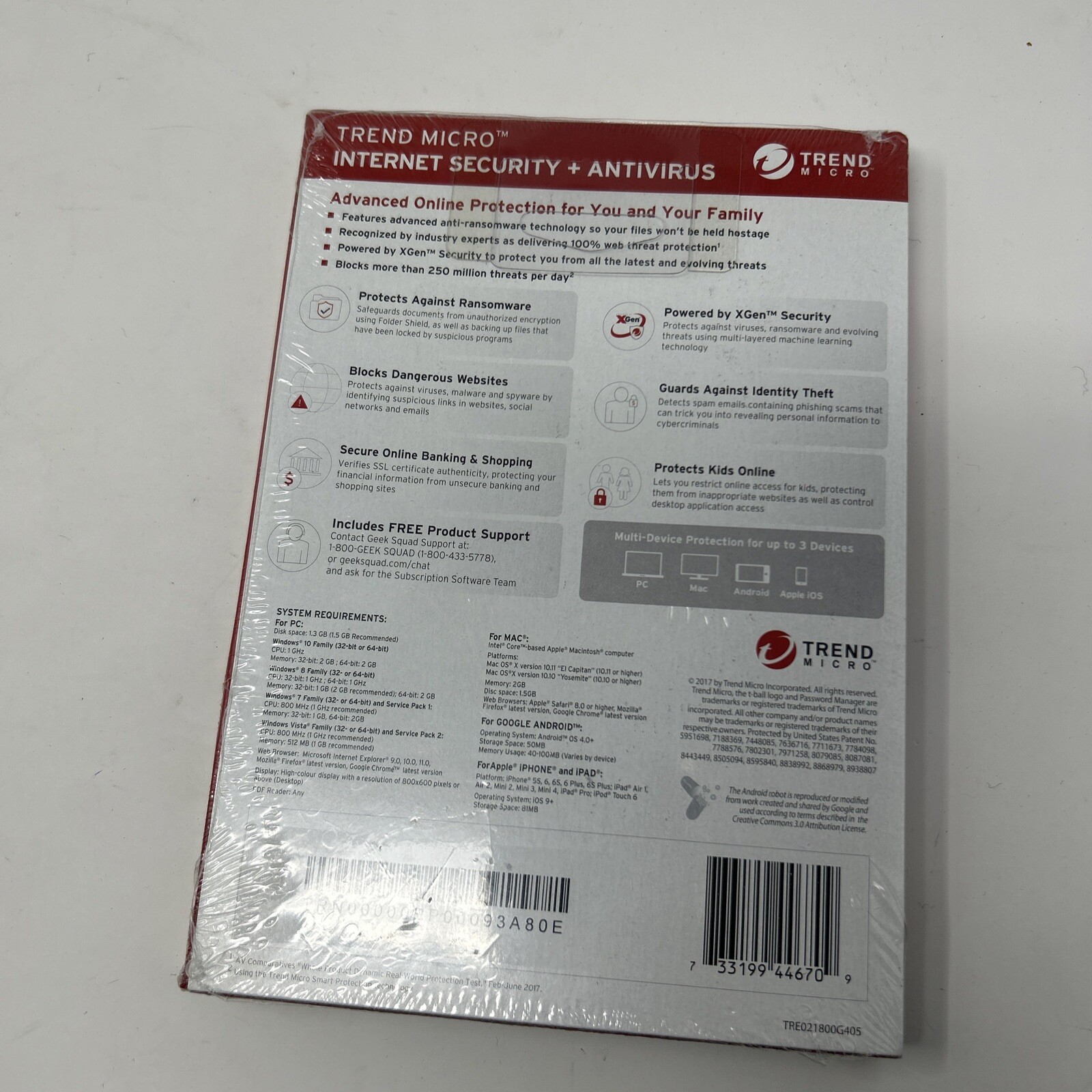 Trend Micro Internet Security + Antivirus Can Be Used On 3 Devices