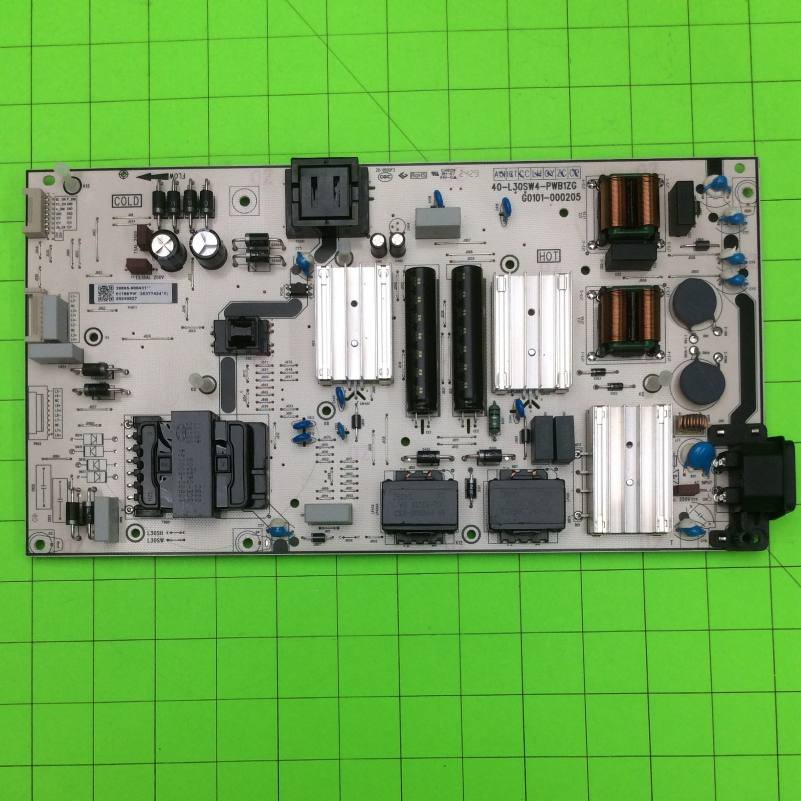 TCL 75Q651G TV Television Main Power Board 40-L30SW4-PWB1ZG G0101-000205