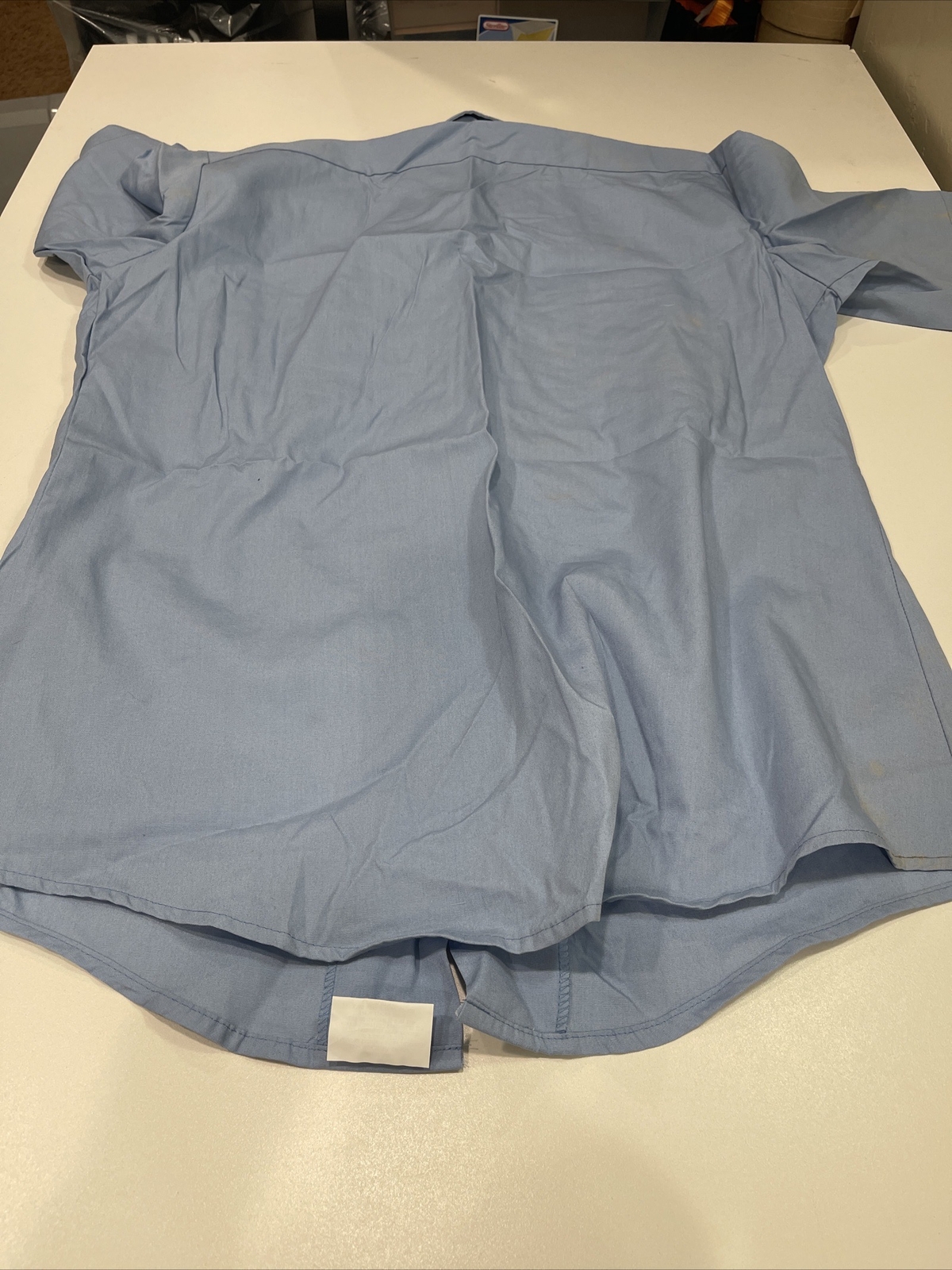 Flying Cross- Mens Sky Blue Work Shirt- Size M