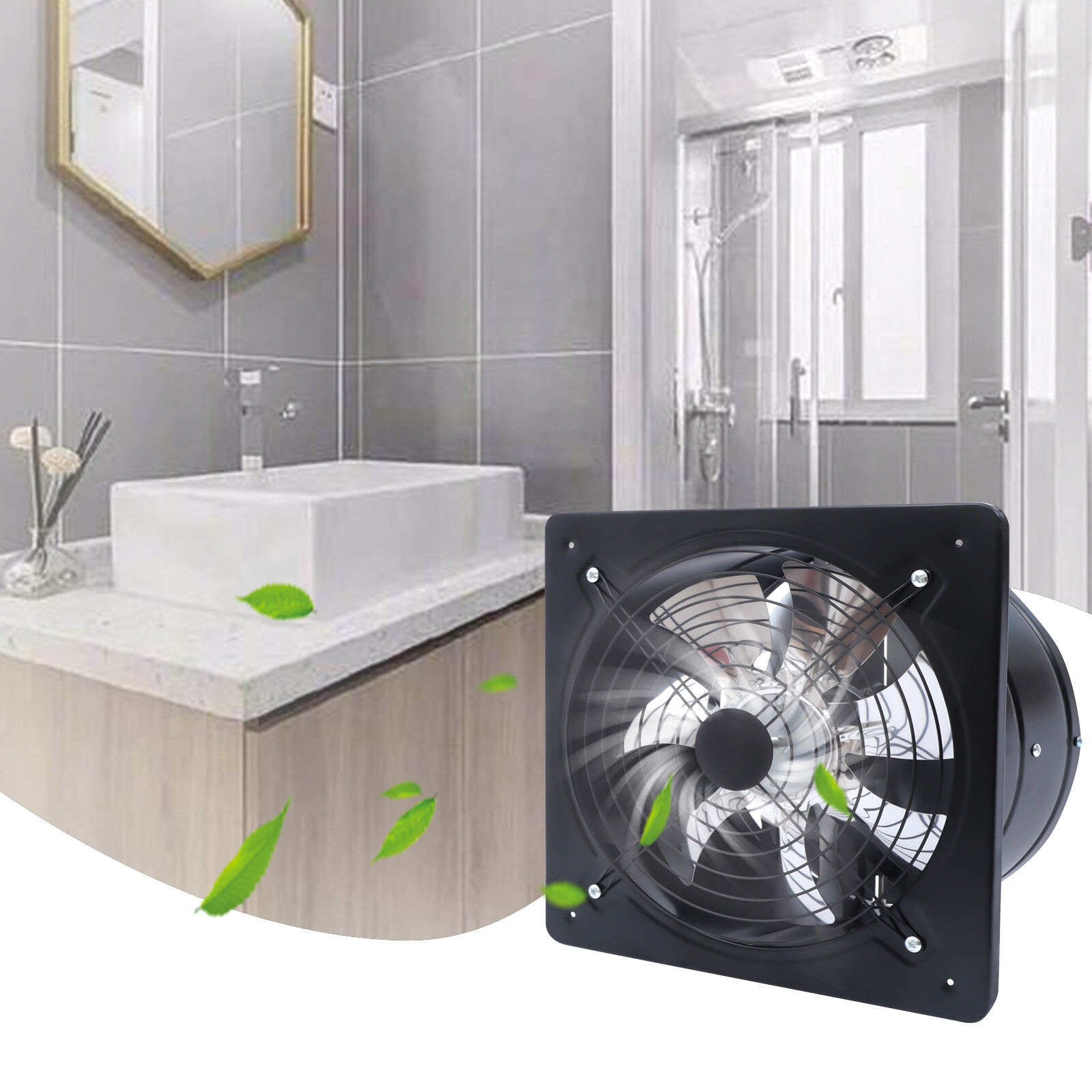 New 12 Exhaust Fan Extractor Fan Wall/Ceiling mount for Bathroom Kitchen Garage