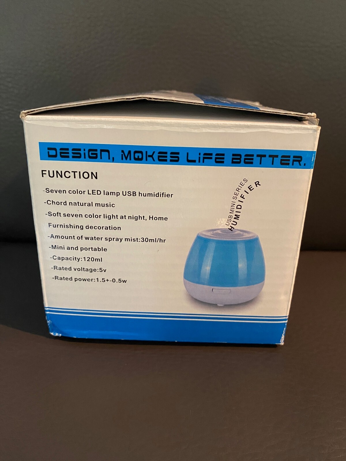 Mini Desktop USB Humidifier with Sounds - Lights - Aroma Diffuser