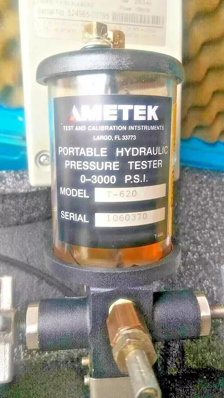 AMETEK JOFRA MPC-140 DIGITAL PRESSURE CALIBRATOR 140 BAR GAUGE 3000 PSI PUMP#DDP