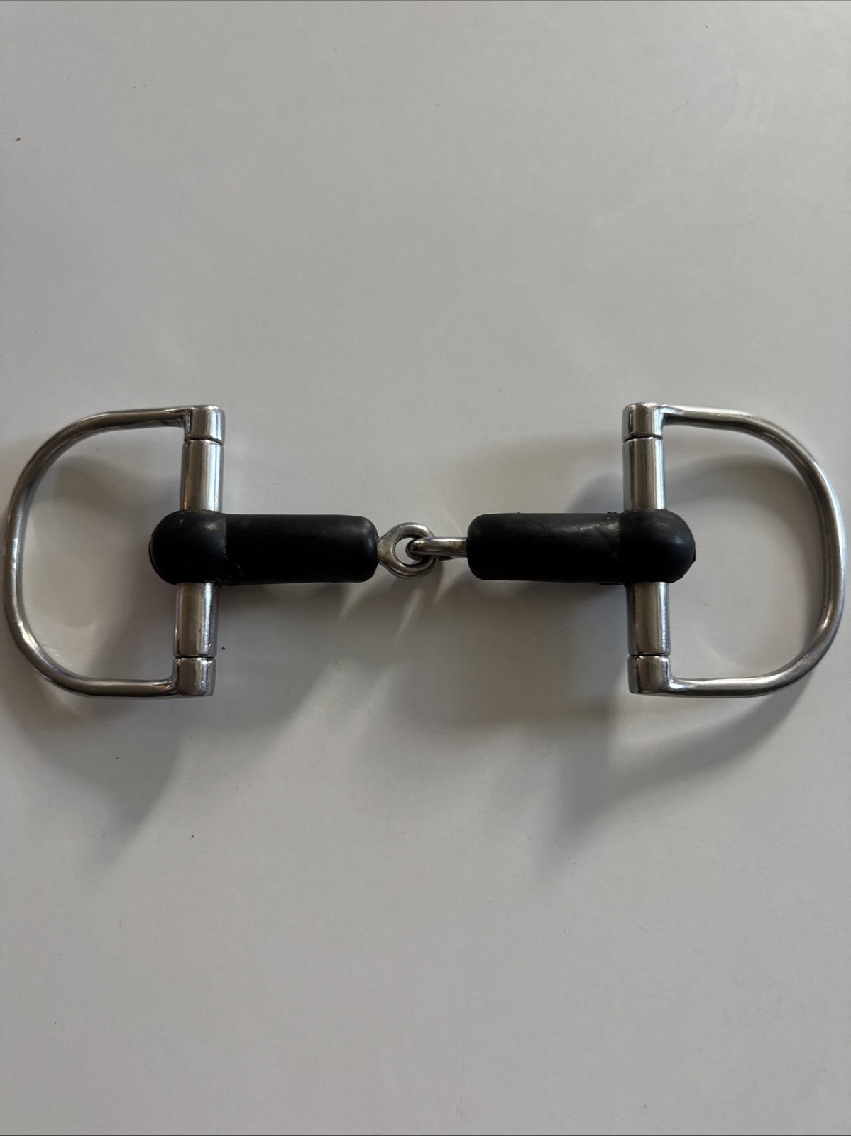 BT Crump Rubber D Ring, ENGLISH HORSE BIT, 5”, Used