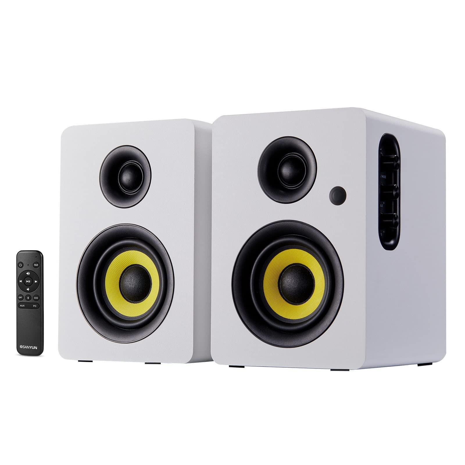 Sanyun Sw206 80W Active Dual-Mode Bookshelf Speakers 4 Studio Mode Upgraded 3D