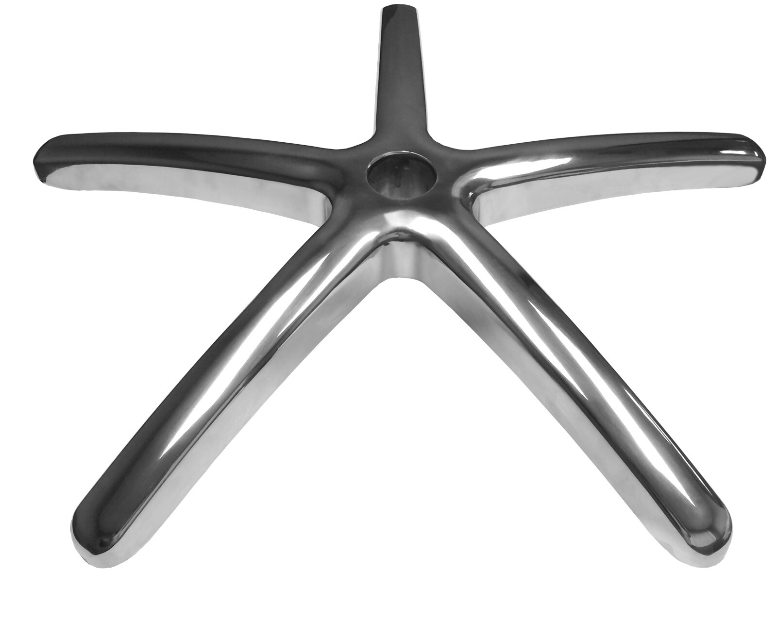 26" Diameter | Polished Aluminum Office Chair Base | S3803