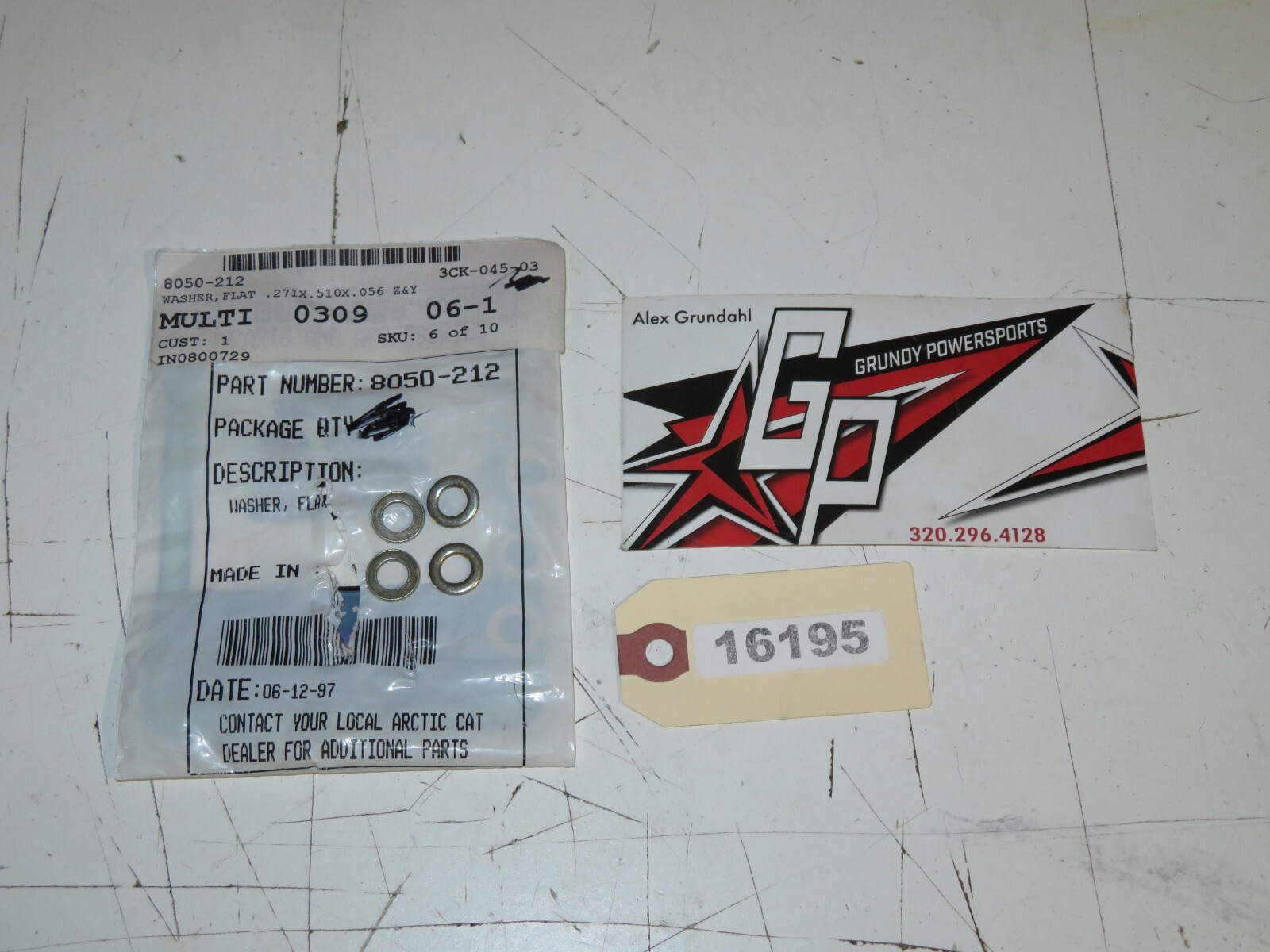 Arctic Cat - New OEM Flat Washer Qty 4	8050-212