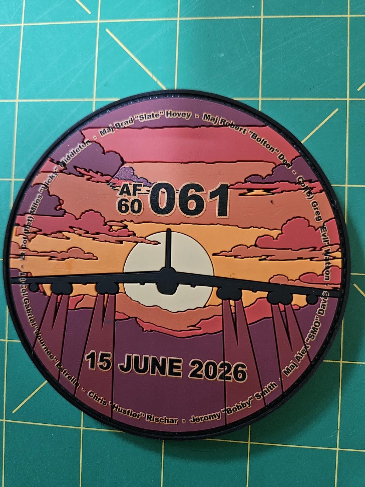 Boeing B-52 Stratofortress #60-061 Memorial Patch Edwards AFB CA Test Evaluation