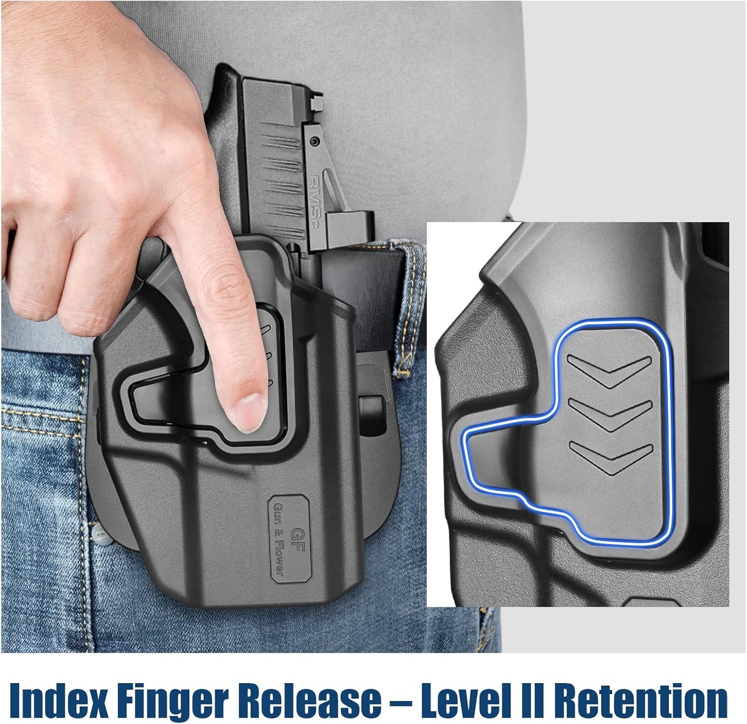 Level II OWB Holster for Springfield Hellcat Pro,RDS Ready, Right Hand