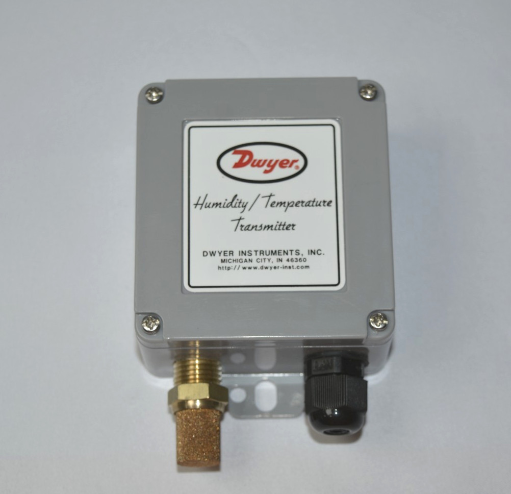 DWYER 100556-12 WHT-322 Weather Resist RH/Temp Transmitter 0-10vdc Output 3%