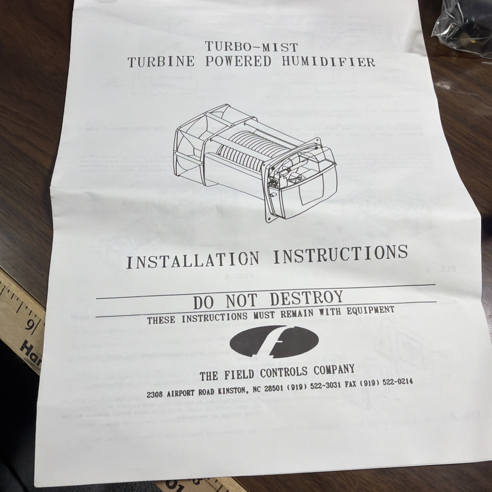 TurboMist, Whole House Humidifier,