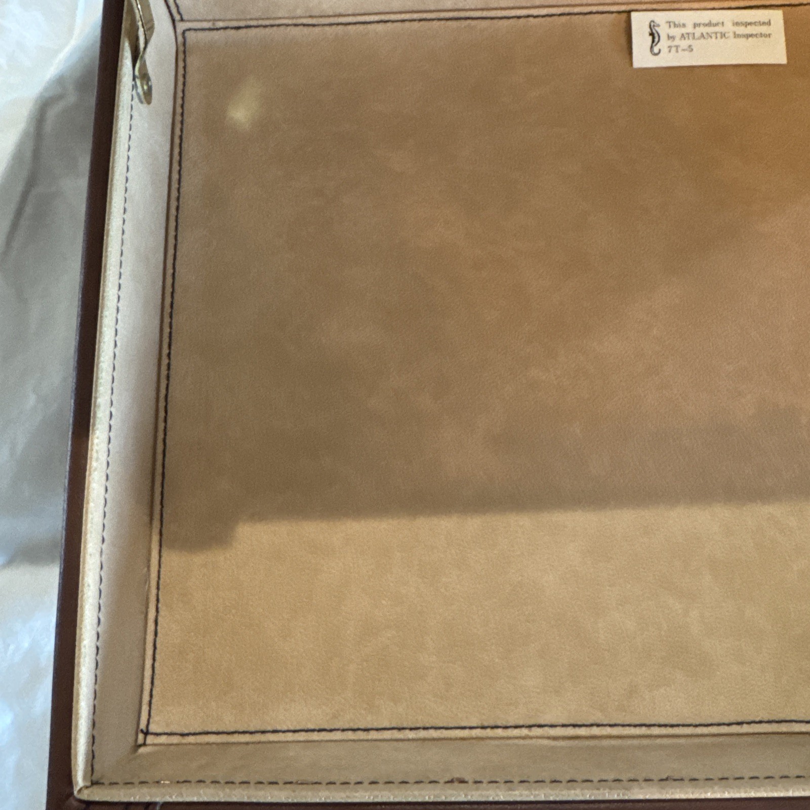 Vintage Atlantic Leather Briefcase in Great Condition 18.5 x 14.5 x 4.5 inches