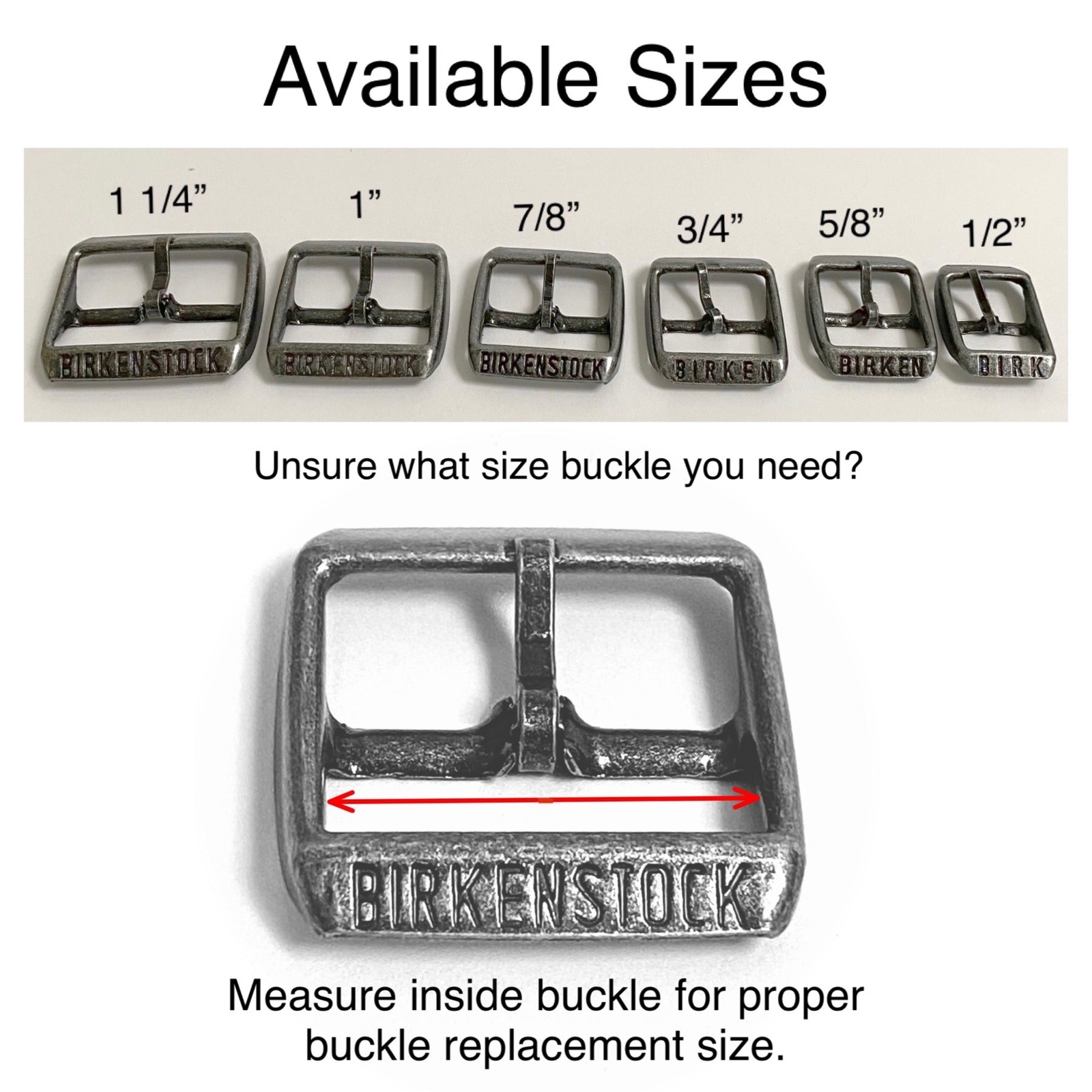 Shoemaking - Birkenstock - Hardware - Buckles - Antique Copper