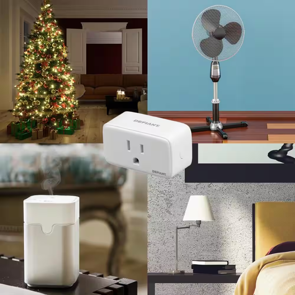Volt Indoor Smart Plug & Timer Wi-Fi Bluetooth Single Outlet Powered by Hubspace