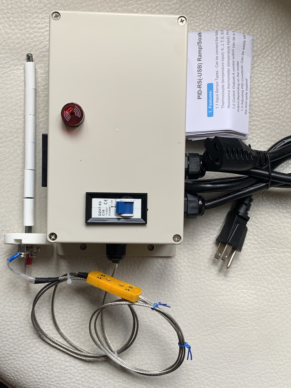 Plug Play PID Temperature Controller Glass Ceramic Pottery Annealing Glaze Oven