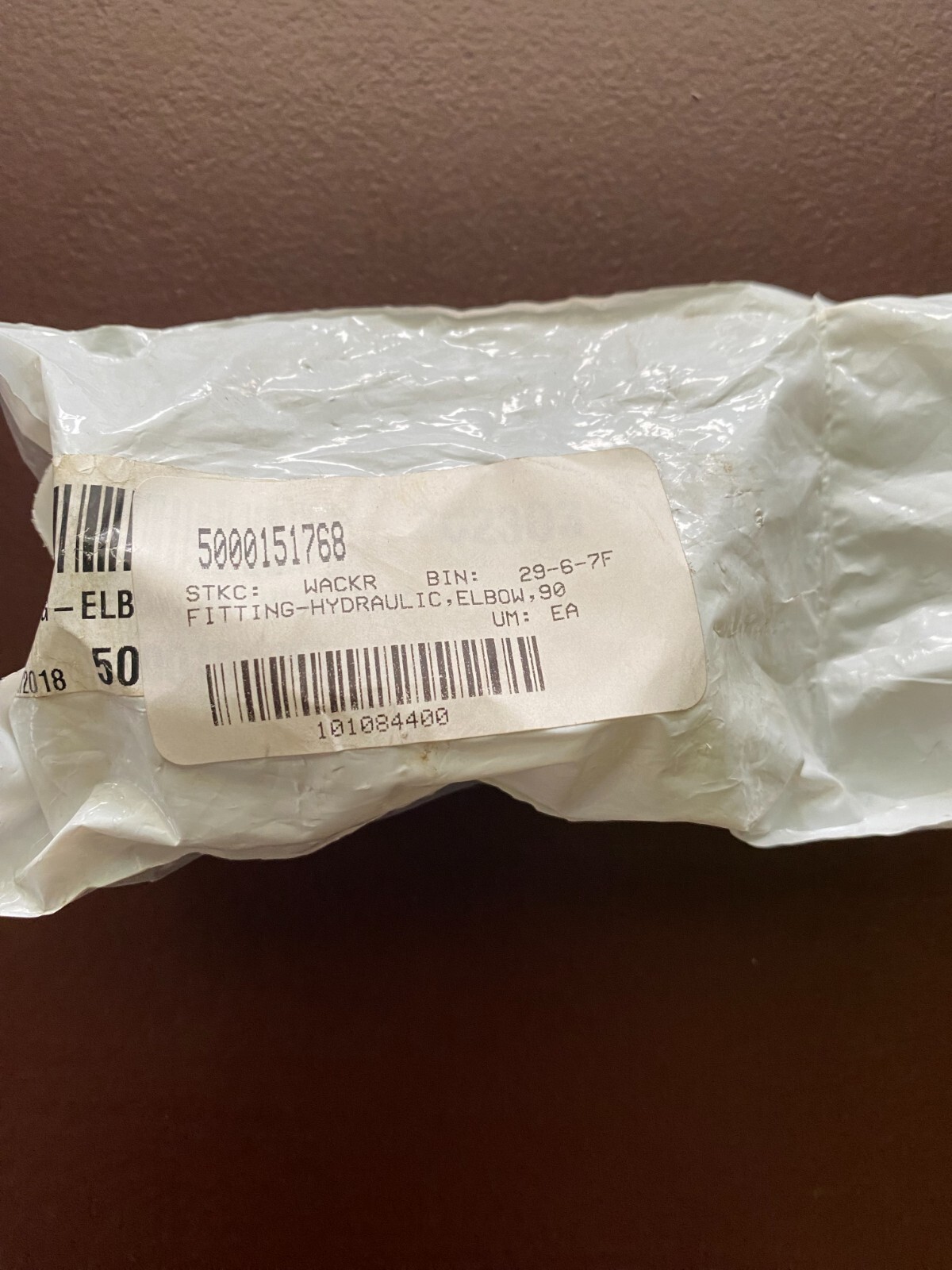 Wacker Neuson Fitting-Hydraulic, Elbow, 90, 5000151768