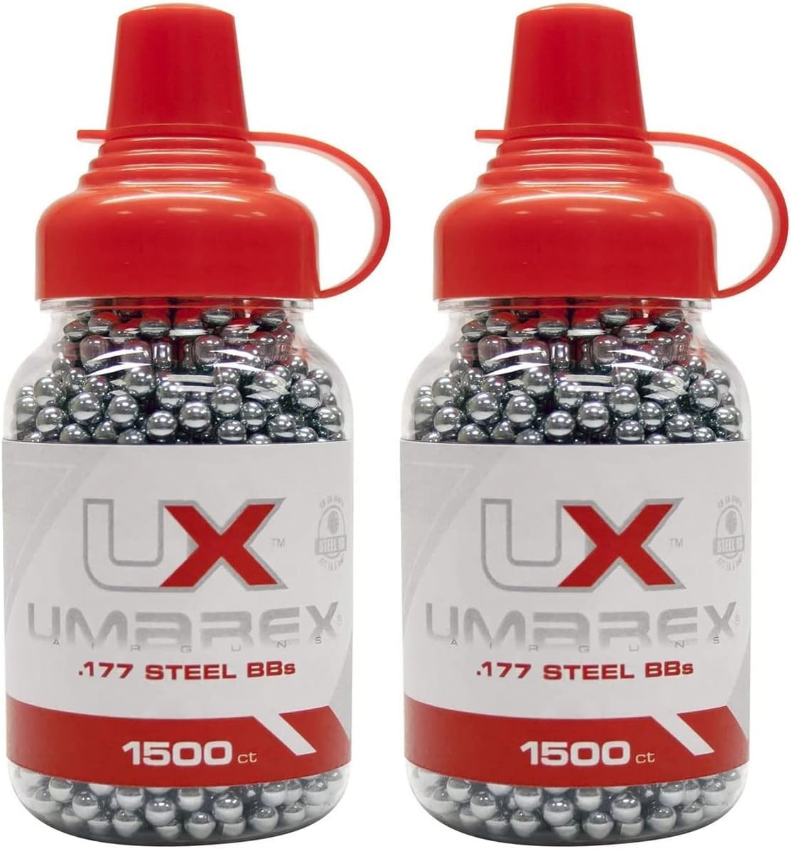 Umarex .177 Caliber 1500 Count BB AirGun Steel BBs 2 Pack