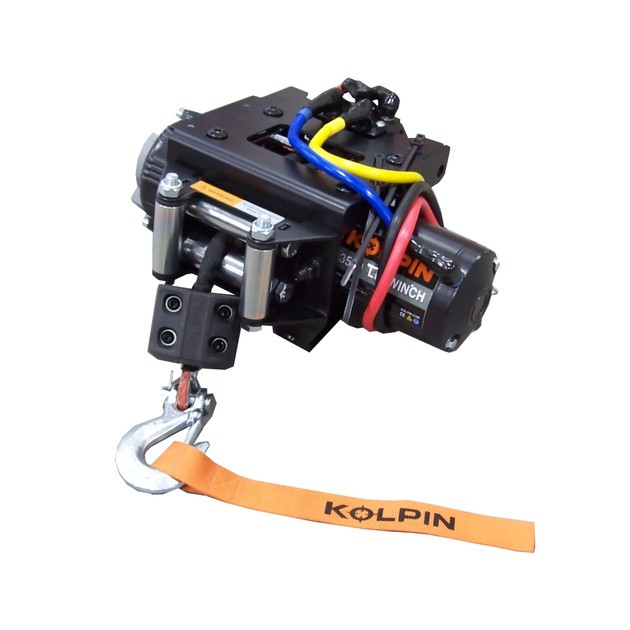 Kolpin Outdoors Quick Mount Winch Kit with 3500lbs Winch Synthetic #26-3210