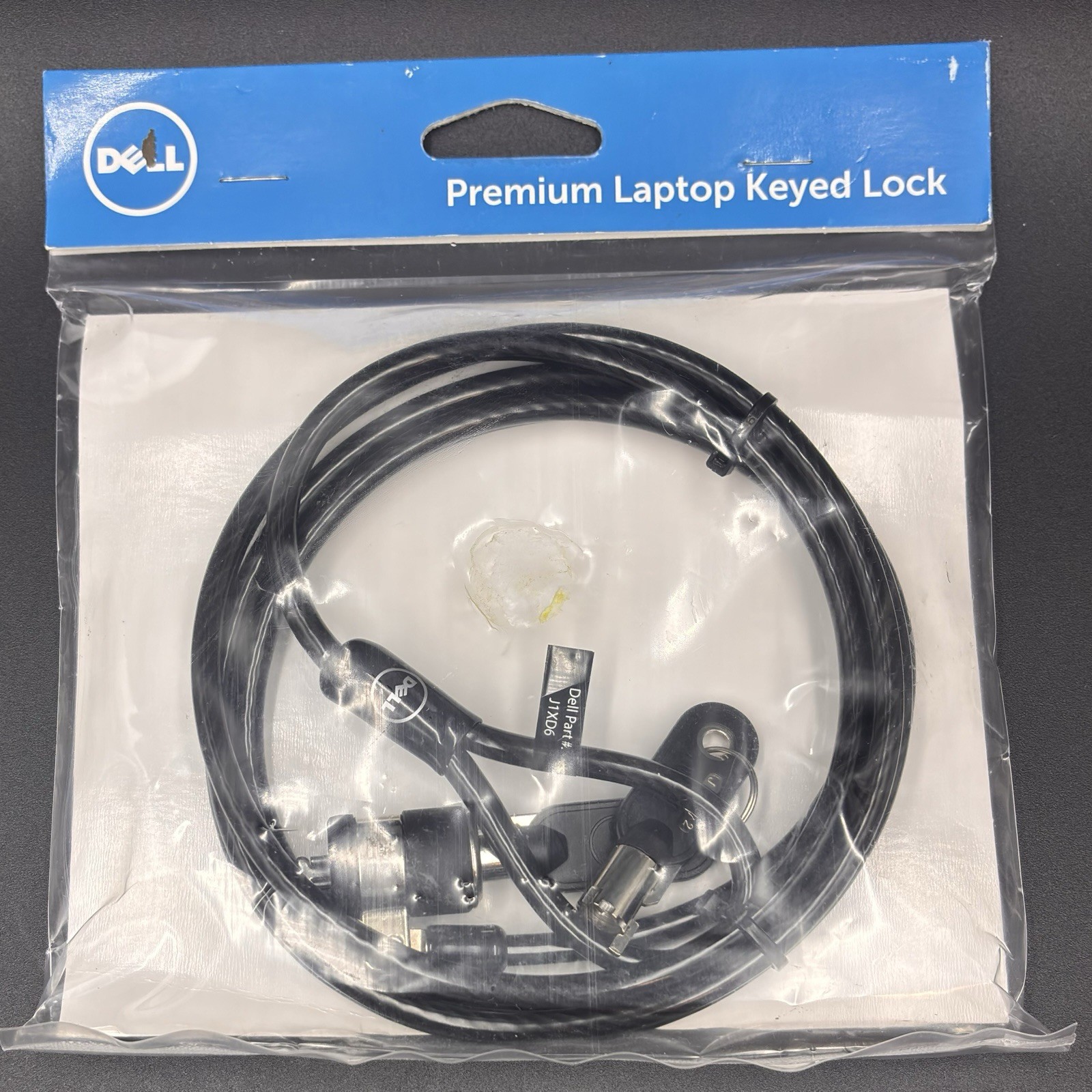 New Genuine Dell Premium Laptop Keyed Lock 6ft J1XD6 FREE S/H