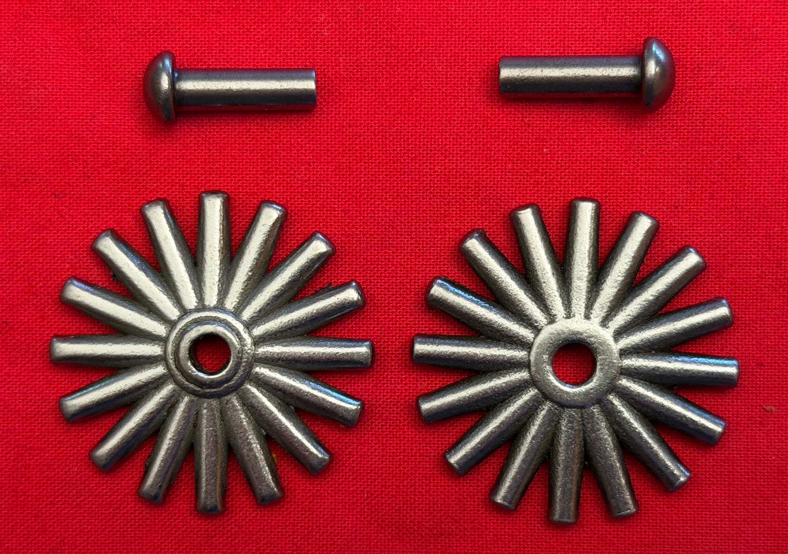 BRAND NEW  1 1/2" 16-Point COWBOY VAQUERO Fancy SPUR ROWELS & Pins
