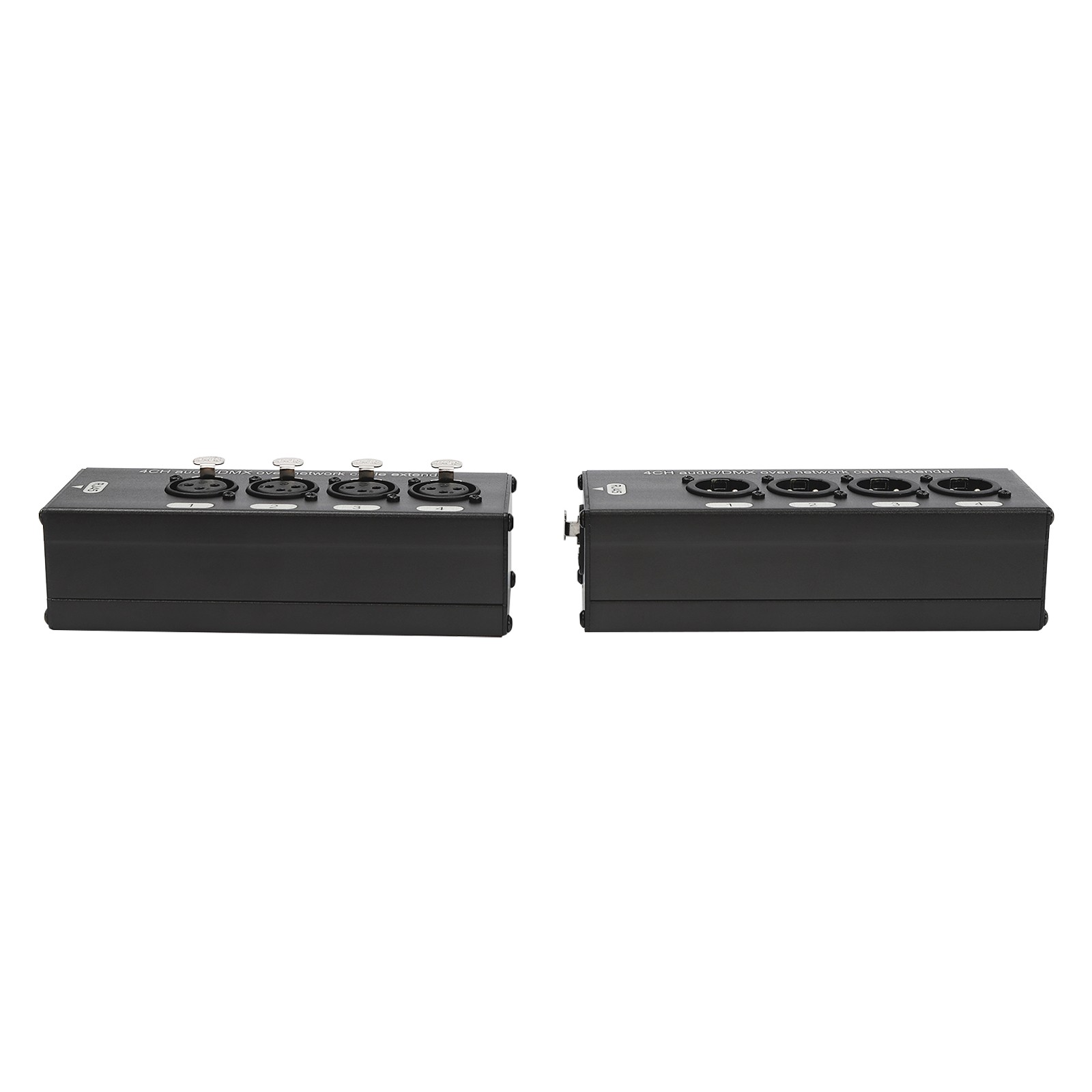 2PCS 4 Channel XLR Male Female to Single Ethercon Audio Network Cable Extender