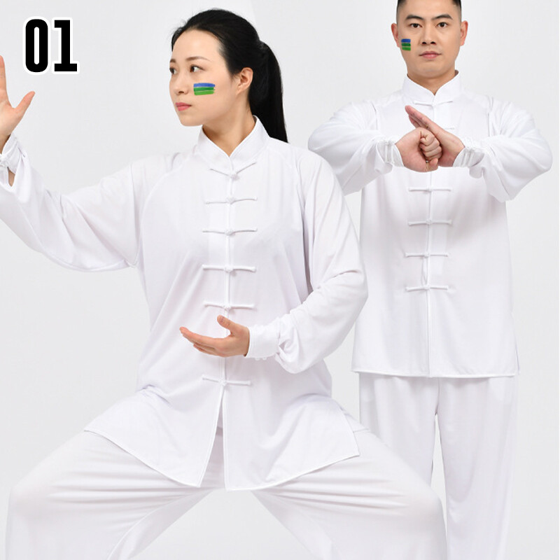 Unisex Chinese Tang Suit Tai Chi Suit Traditional Collar Kung Fu Pants+Tops