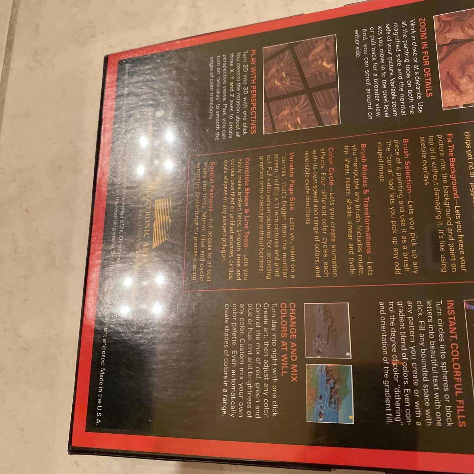 Amiga Deluxe Paint II Brand New Factory Sealed Nib Unopened RARE EA Daniel Silva