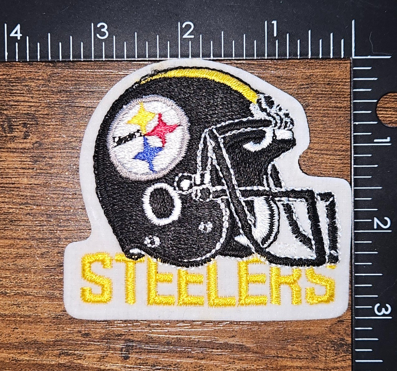 Pittsburgh Steelers Football Patch Collectible Vintage NFL Team 1980 Helmet Logo
