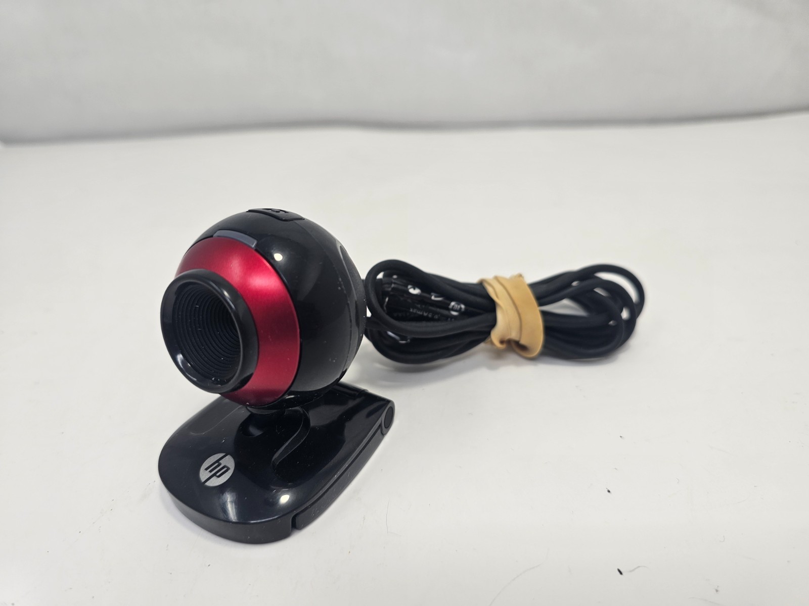 Genuine Hewlett Packard Webcam 2100 HP VT643AA Black/Red 8MP USB 2.0 TESTED
