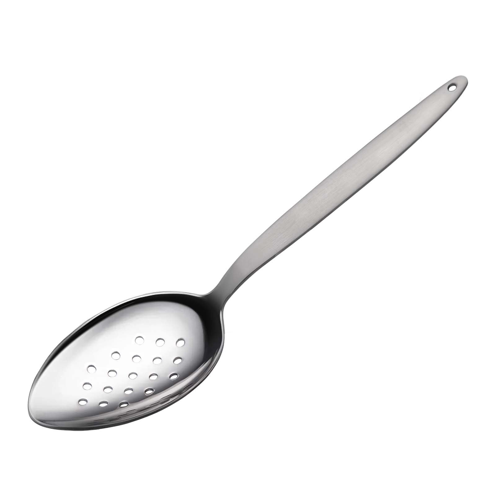 Kunz Spoon 9 Inch Perforated 1/8 Inch Holes Stainless Steel Chef Spoon