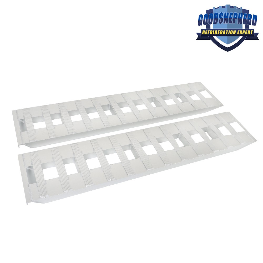 72"×14" Aluminum Ramps 2Pcs 6500Lbs Car Trailer Truck Hook End 1 Pair 6FT