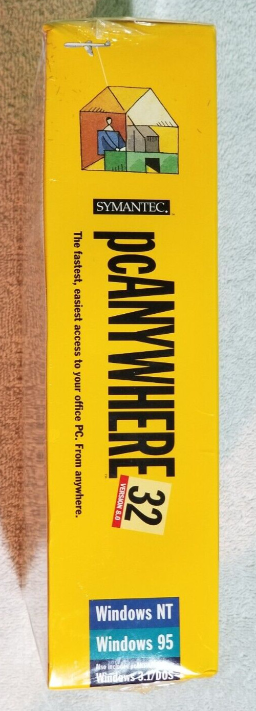 Symantec PC Anywhere 32 Version 8.0: Vintage Windows 95/98 NT 3.1 DOS Software