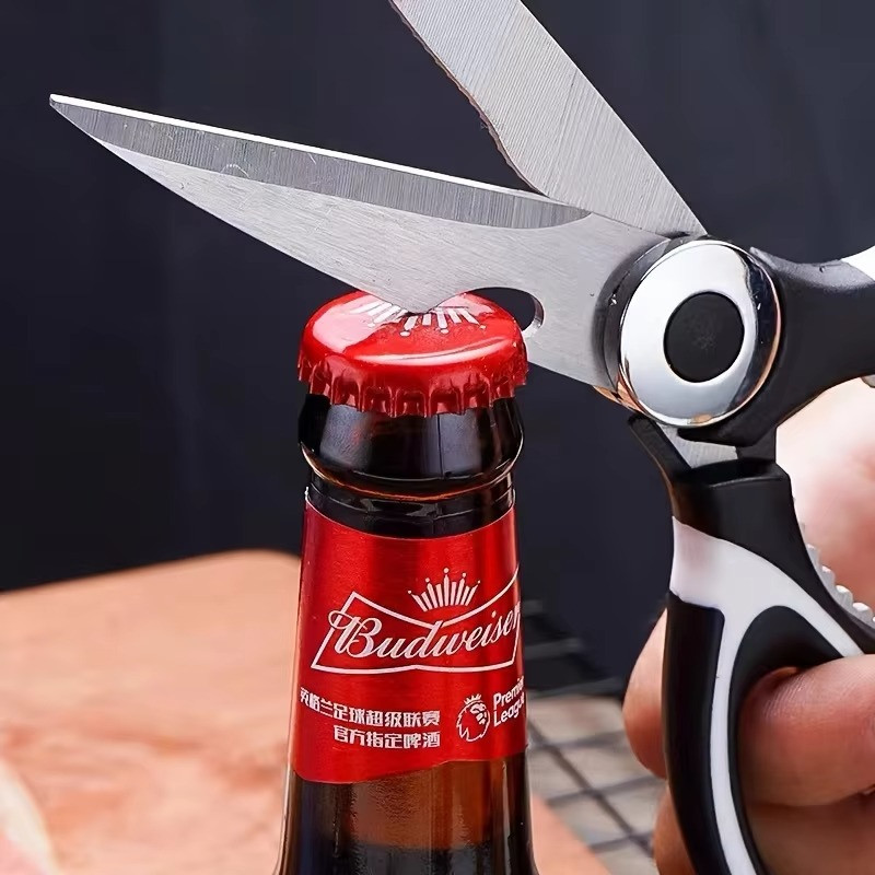 Multifunctional kitchen scissors Household fish cutting meat scissors Stainless