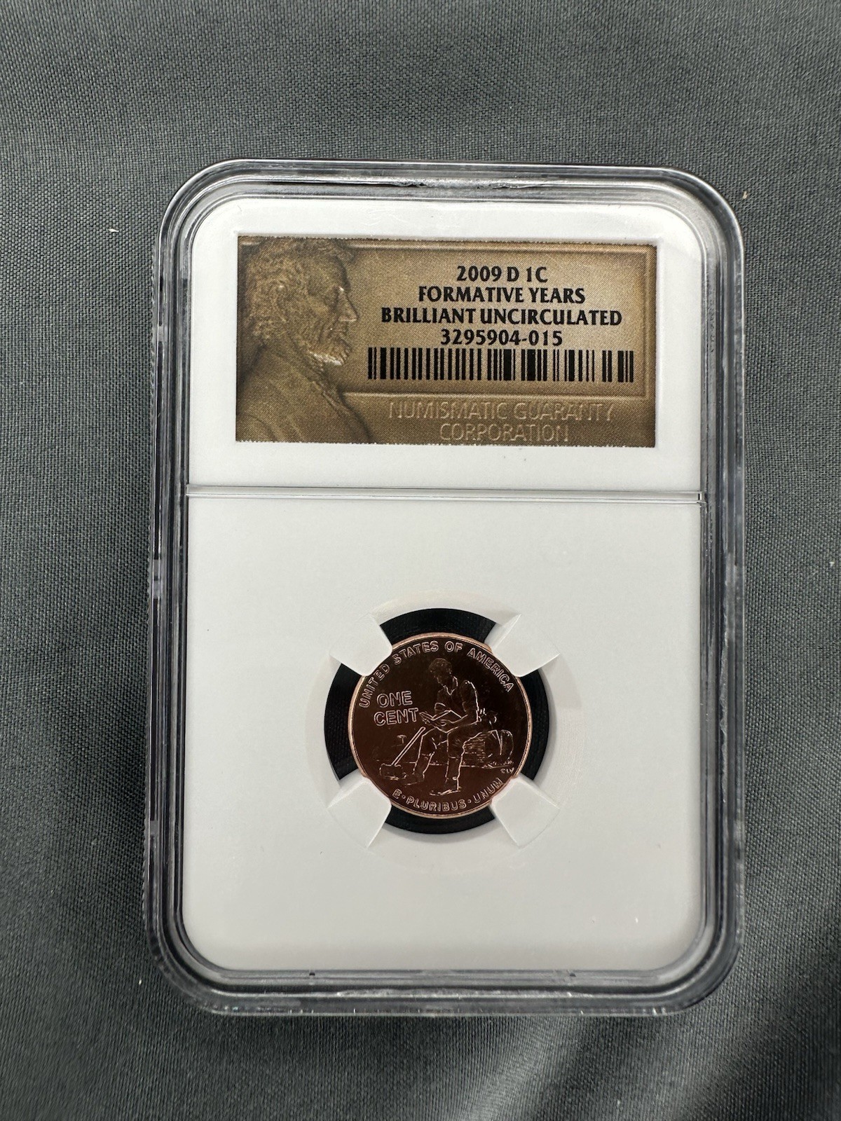 2009 D 1c Formative Years Brilliant Uncirculated One Cent NGC